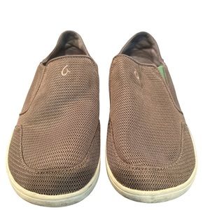 Olukai Nohea Mesh Brown Slip On 8.5/41.5‎ Excellent